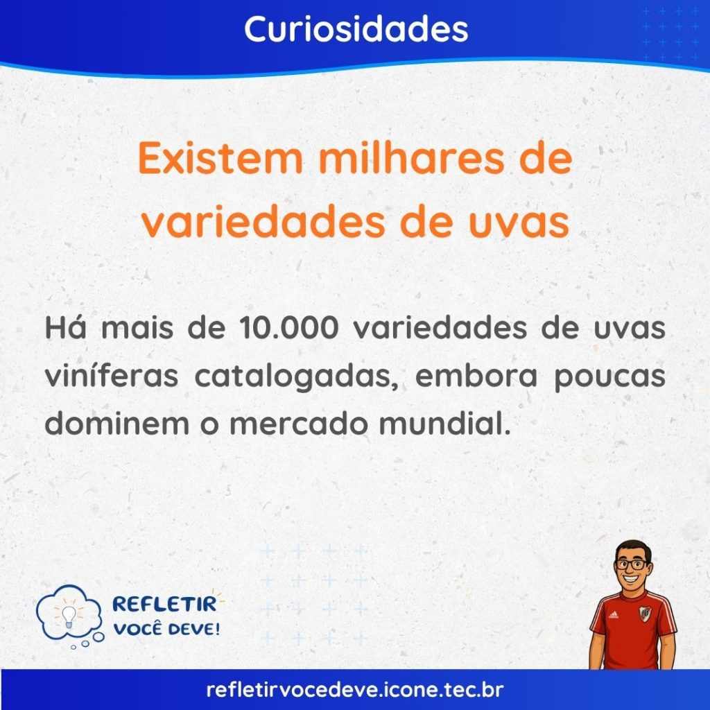 Existem milhares de variedades de uvas